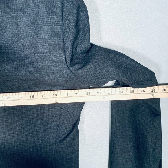 Vintage Tom James Blazer Mens 40R Gray Wool Double Breasted Jacket Union - Picture 13 of 15